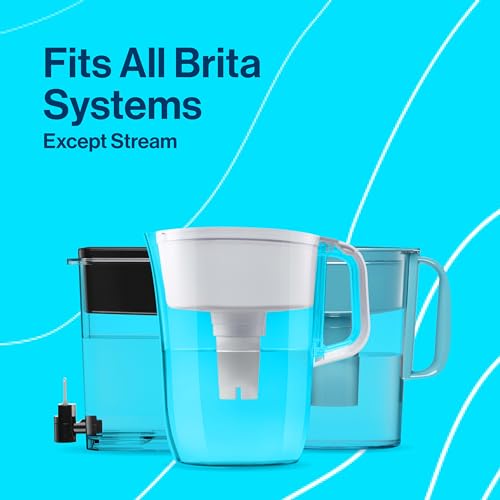 Brita Plus Water Filter, BPA-Free, High-Density Replacement Filter for Pitchers and Dispensers, Reduces 2x Contaminants*, Lasts Two Months or 40 Gallons, Includes 3 Filters