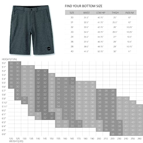 HETHCODE Men's Casual Classic Quick Dry Fit 4Way Stretch Hybrid Submersible Chino Walk Active Shorts Slate Navy 30