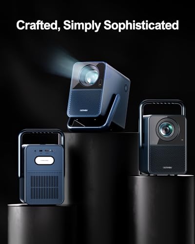 ULTIMEA Projector 4K Decoding Android TV 11.0 with Netflix, 1000 ANSI Lumens Projector Native 1080P, Projector with WiFi 6 Bluetooth 5.3, Portable Home Cinema Proyector, Poseidon E40