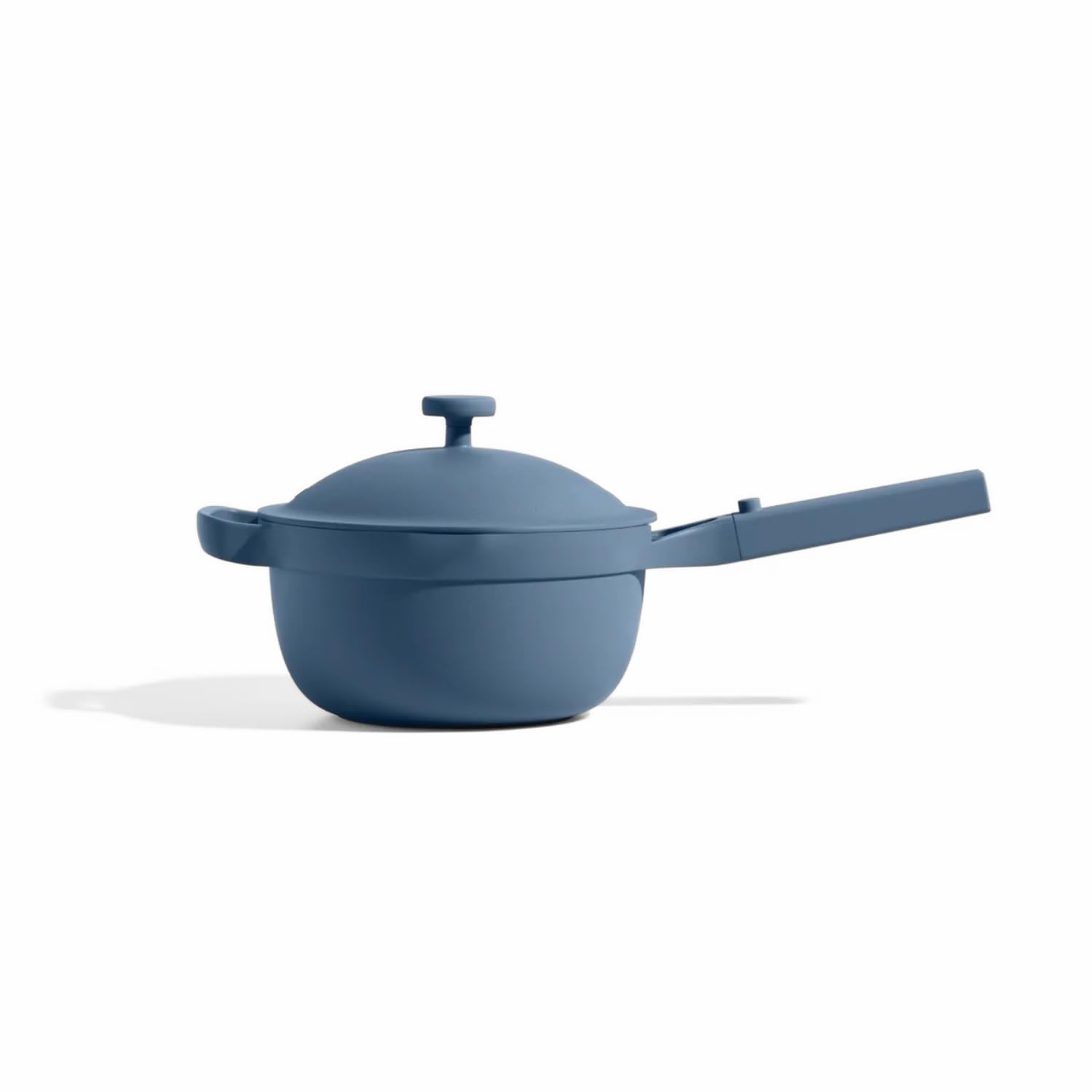 Our Place Perfect Pot - Mini. Nonstick Ceramic Sauce Pan with Lid | Versatile Cookware for Stovetop and Oven | Steam, Bake, Braise, Roast | PTFE and PFOA-Free | Toxin-Free, Easy to Clean | Blue Salt