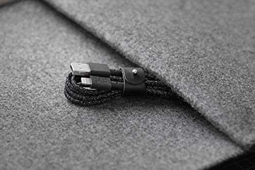 Native Union Belt Cable USB-A to Lightning - 4ft Ultra-Strong Reinforced [MFi Certified] Durable Charging Cable with Leather Strap Compatible with iPhone 14, iPhone 13, iPhone 12 and Earlier (Cosmos)