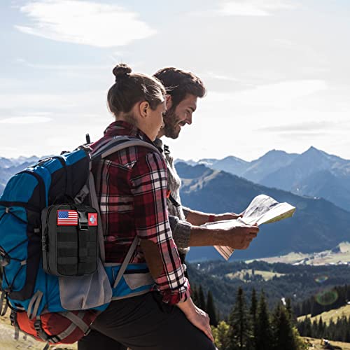 [New Upgrade] First Aid Kit, Survival Gear Outdoor Tactical Gear Set First Aid Kits Military Grade Molle System for Camper Travel Hunting Hiking and Adventures