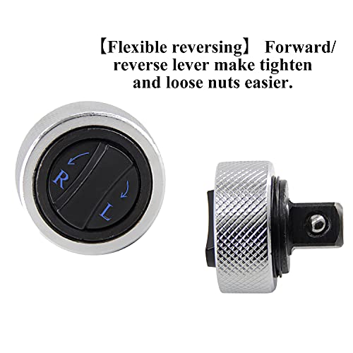 GOSWIFT 1/2" Drive Reversible Thumbwheel Ratchet Wrench, Palm Ratchet Wrench, Finger Ratchet