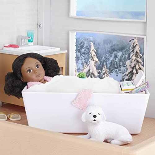 Lori – Mini Doll & Toy Dog – 6-inch Doll & Bichon Frise Pup – Play Set with Outfit, Animal & Accessories – Playset for Kids – 3 Years + – Ariah & Winston