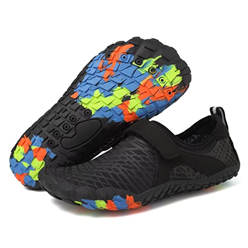 CIOR Kids Water Shoes Boys & Girls Lightweight Sport Shoes Aqua Athletic (Toddler/Little Kid/Big Kid) U122WZ625.EL-L.Blue-32