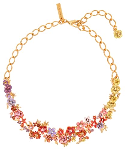 Oscar de la Renta, Enamel Flower Garden Necklace, Multi