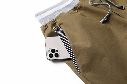 Tansozer Mens Shorts Casual Classic Fit Drawstring Summer Beach Shorts with Elastic Waist and Pockets Peacock Blue 2XL