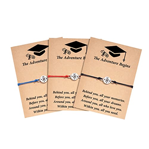 Tarsus Graduation Gifts for Her Him 2024 High School College 5th 8th Grade Masters Degree Phd Senior Graduation Class of 2024 Compass Bracelets Gifts for Student Women Men Teen Girl Boy
