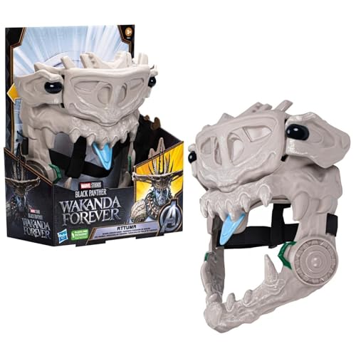 Marvel Studios'  Black Panther: Wakanda Forever Attuma Shark Armor Mask Role Play Toy with Hammerhead Expansion Feature, for Kids Ages 5 and Up