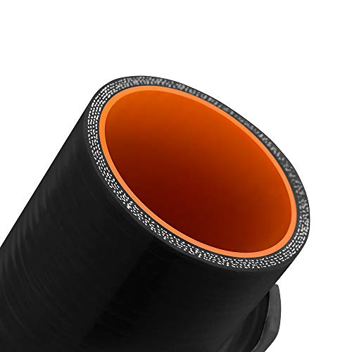 Mishimoto Silicone Coupler, 2.5" w/ 1/8" NPT Bung Black