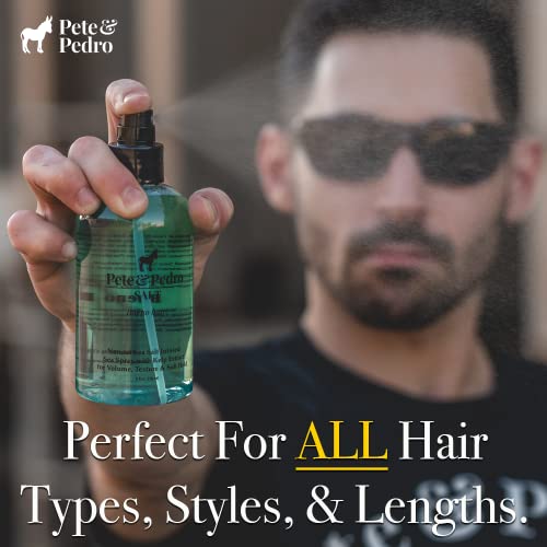 Pete & Pedro SALT - Natural Sea Salt Spray for Hair Men & Women, Adds Instant Volume, Texture, Thickness, & Light Hold | Texturizing & Thickening | As Seen on Shark Tank, 2.0 oz.