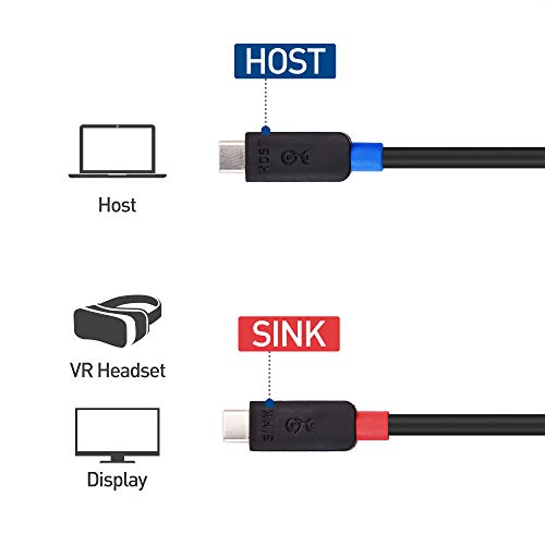 Cable Matters Unidirectional 10Gbps Active USB C Cable 10 ft, Supports Up to [4K@60Hz Video, 60W Charging, 10Gbps Data Transfer] for Apple Vision Pro, Meta Quest 3 VR Headset, Portable Monitor