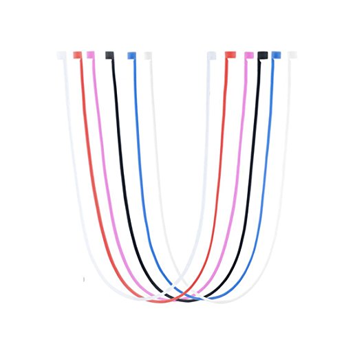 MOTANAR AirPods Straps, Soft Silicone Sport Earphones Anti-Lost Strap, Colorful Wire Cable Connector for Apple Airpods Wireless Bluetooth Earphones Lanyards (6 Pack)