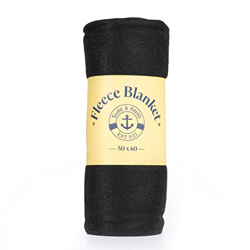 Yacht & Smith Soft Fleece Blankets 50 X 60, Lightweight, Cozy Warm Throws Dark Colorful Blanket Sofa Travel Outdoor, Wholesale