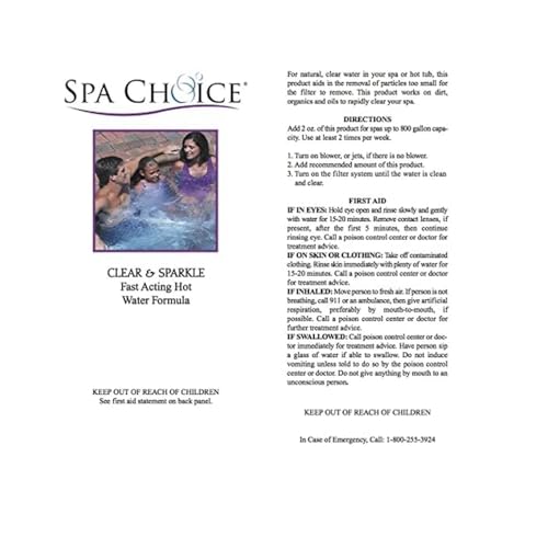 SpaChoice 472-3-1021A Spa Clarifier Hot Tub, 1-Pint