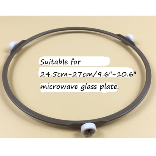 Semetall Microwave Oven Glass Turntable Plate Roller Support Rotating Ring 2 Pack Outer Diameter 178mm/7" Microwave Replacement Accessories Parts Microwave Glass Plate Tray Wheel Ring