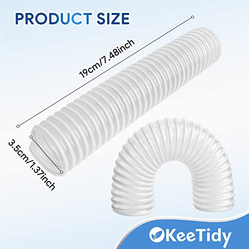 KeeTidy Vacuum Hose Replacements Compatible with Shark Rotator Vacuum Cleaner NV752, NV500, NV341, NV470, NV472, NV501, UV560 - Rotator Vacuum Replacement Parts - 1-1/2" Lower Duct Hose (1+1)