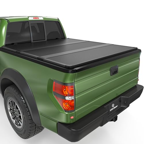 YITAMOTOR Soft Tri-fold Truck Bed Tonneau Cover Compatible with 2015-2024 Ford F150 F-150 5.5ft Bed, Reflective Strip Style