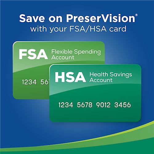 PreserVision AREDS 2 Eye Vitamin & Mineral Supplement, Contains Lutein, Vitamin C, Zeaxanthin, Zinc & Vitamin E, 60 Minigels (Packaging May Vary)