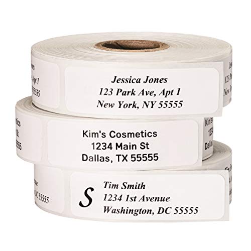 Return Address Labels - Roll of 250 Personalized Labels (Clear)