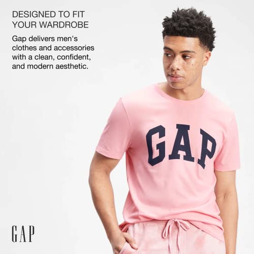 GAP Mens Classic Logo Tee T Shirt, Light Heather Grey B10, X-Small US