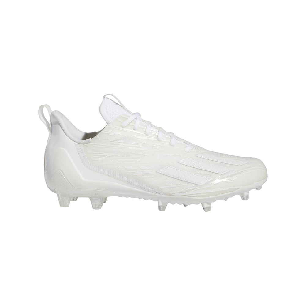 adidas Men's Adizero Football Shoe, White/White/White, 11