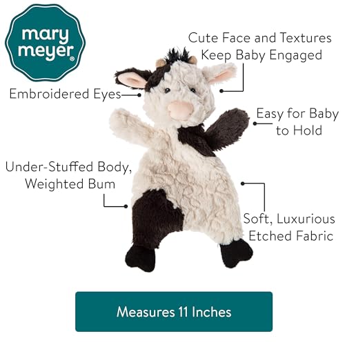 Mary Meyer Putty Nursery Lovey Soft Toy, 11-Inches, Cow