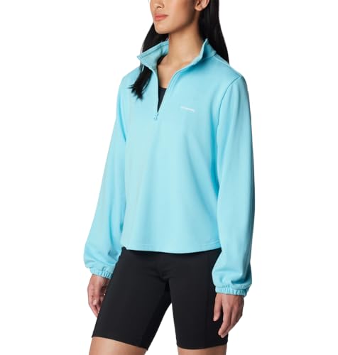 Columbia Women's Trek French Terry Half Zip Update, Aquamarine, X-Small