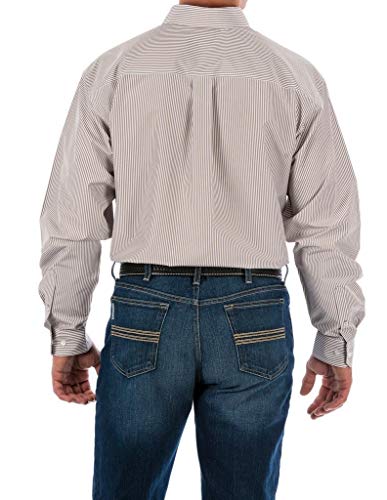 Cinch Men's Tencel Classic Fit Long Sleeve Shirt, Khaki, XS