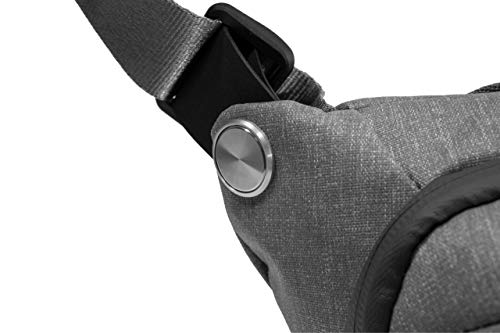 Peak Design Everyday Sling 6L, Ash, Padded Adjustable Shoulder Strap for Crossbody or Waist Carry, FlexFold Dividers, Ideal for Carrying Cameras or Everyday Essentials, Sling Bag for Men and Women