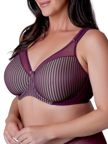 Berlei Women's Beauty Stripe Smoothing Bra, Red (Fig)