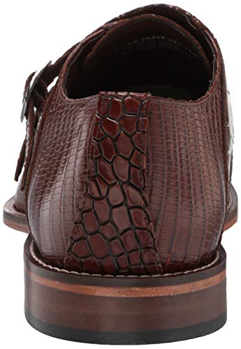 STACY ADAMS mens Toscano Cap Toe Double Monk Strap Loafer, Black, 7 US