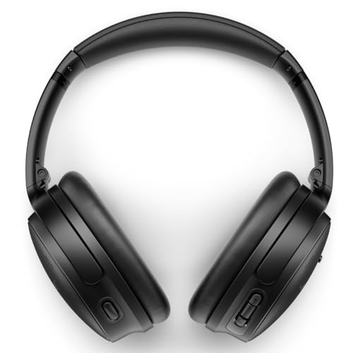 Bose QuietComfort 45 Wireless Bluetooth Noise Cancelling Headphones, Over-Ear Headphones with Microphone, Personalized Noise Cancellation and Sound, Bundle Portable Wireless Charger