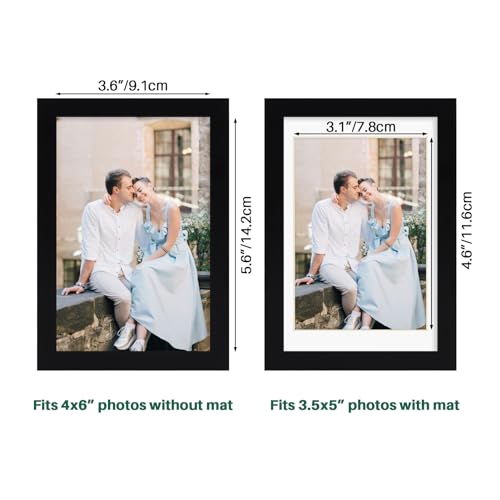 Hoikwo 1 pack 12x16 Picture Frame matted to 8.5x11, for 8.5 by 11 Certificate Document Award with Mat, Display 12x16 Photo Frame without Mat, Only for Wall Hanging