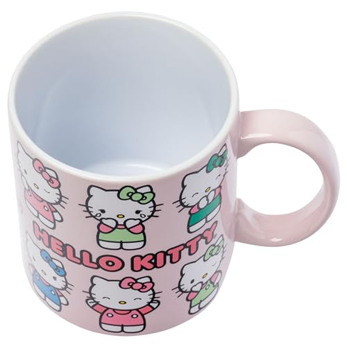 Silver Buffalo Sanrio Hello Kitty Various Emotions and Poses Mug, 20 Ounces