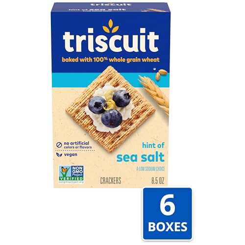 Triscuit Organic Original Whole Grain Wheat Crackers, Organic Crackers, Vegan Crackers, 6 - 7 oz Boxes