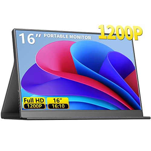 MAGICRAVEN 18.5 Inch Portable Monitor, 1080P 100HZ IPS Laptop Monitor, Large Gaming Display Second Screen with Speakers & Smart Cover, Portable Monitor Extender for PC Phone PS5 Xbox Switch