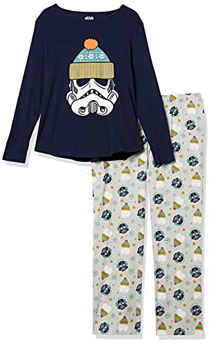 Amazon Essentials Disney | Marvel | Star Wars Women's Flannel Pajama Sleep Sets, Star Wars Winter - Womens, XX-Large