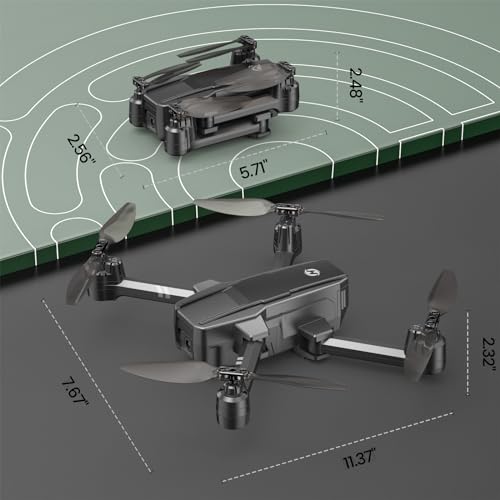 Holy Stone HS440 Foldable FPV Drone with 1080P WiFi Camera for Adult Beginners and Kids; Voice Gesture Control RC Quadcopter with Modular Battery for long flight time, Auto Hover, Carrying Case