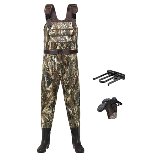 HISEA Neoprene Chest Waders for Men with 200G Boots Duck Hunting Waders with Boot Hanger