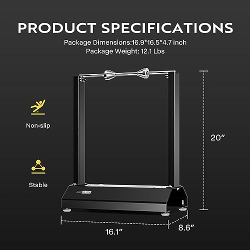 VIVOHOME Motorcycle Bike Wheel Balancer, Rim Tire Alignment Balancing Tools for Most Motorcycles and Sport Dirt Bikes with Adjustable Centering Cones, Black