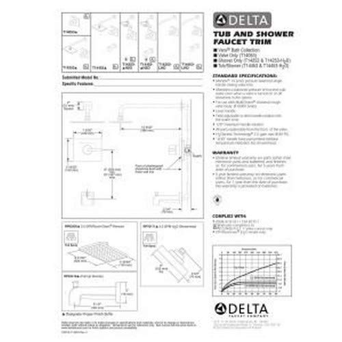 Delta Faucet Vero 14 Series Single-Function Shower Handle Valve Trim Kit, Champagne Bronze T14053-CZ (Valve Not Included)