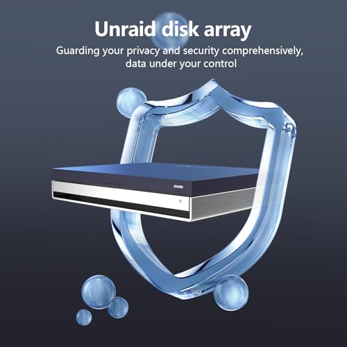 LincStation N1 6 Bay NAS Storage Support 6x8TB SSD Network Attached Storage with Unraid System License Home Server Cloud Storage Device Quiet/Portable (Diskless)