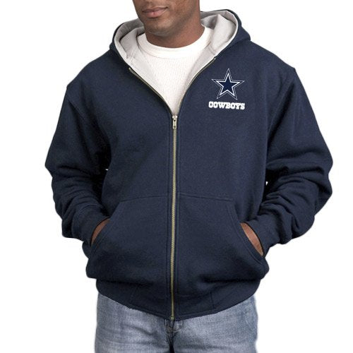 dunbrooke Men's Black Arizona Cardinals Craftsman Thermal-Lined Full-Zip Hoodie