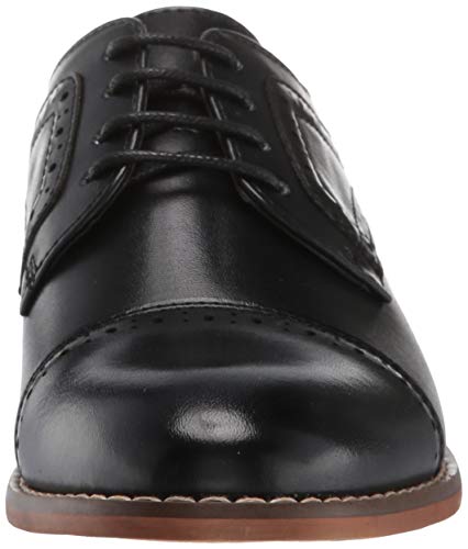 Stacy Adams Boys' Dickinson Cap-Toe Oxford, Cognac, 12 M US Big Kid