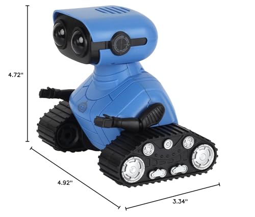 Hamourd Robot Toys for Boys Girls, Rechargeable Remote Control Emo Robots with Auto-Demonstration, Flexible Head & Arms, Dance Moves, Music, Shining LED Eyes for 5+ Years Old Kids