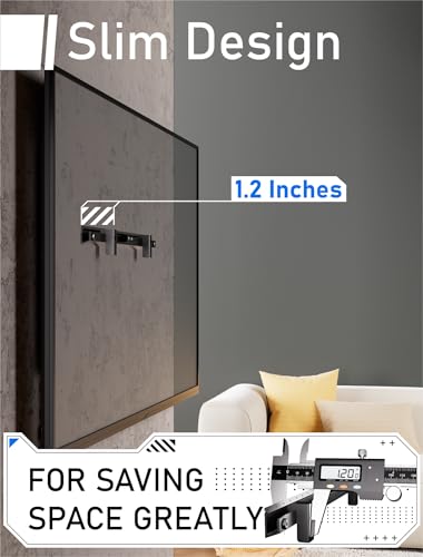 No Stud TV Wall Mount,No Drill TV Mount for 22-55 in,Drywall Studless TV Wall Mount with Clear Instructions,Low Profile TV Mount with Sturdy Design,Easy to Install for Bedroom,Living Room