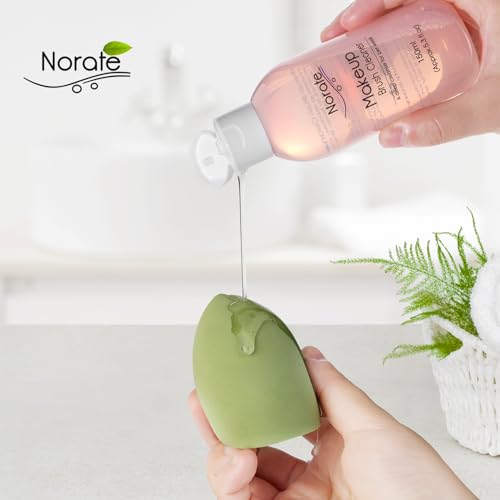 Norate Makeup Brush Cleaner, Make Up Brush Cleansers Solution, Makeup Cleaner for Makeup Brushes, Beauty Sponge, Powder Puff, Deep Clean Brush Shampoo, Gentle Formula Cruelty Free 5.3 FL.OZ