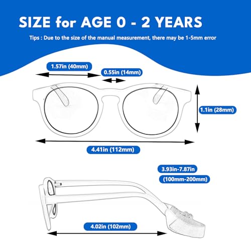 HXS 2-Pack Polarized Toddler Sunglasses with Strap for 2-4 Year Olds,Pink & Beige Brown