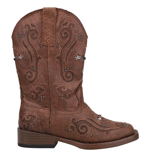 Roper Little Kids Faith Boot, Brown, 1